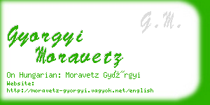 gyorgyi moravetz business card